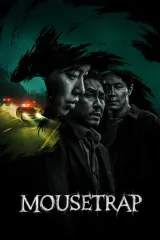 Mousetrap 2026 Netflix poster featuring Ryu Jun-yeol in dual role as writer and impostor The Rat, with Sul Kyung-gu as loan shark Noja, dark neon Seoul backdrop