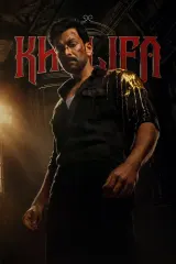 Poster for Khalifa: The Ruler (2026) featuring Prithviraj Sukumaran and Mohanlal in a gold-themed crime action setting