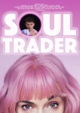 Soul Trader (2026) movie poster featuring a fluorescent waiting room with a despondent man and shadowy figures