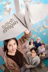 Rumah Singgah (2026) movie poster featuring Adhisty Zara as Karla alongside ensemble cast in a halfway house setting