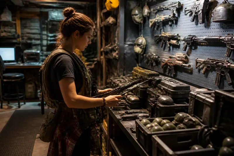 A player considering a budget loadout before heading to battle.