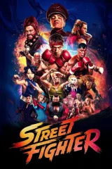 Poster for Street Fighter (2026) showing Ryu and Ken Masters in combat poses with tournament backdrop.