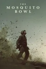 The Mosquito Bowl (2026) movie poster featuring Nicholas Galitzine and Bill Skarsgård as Marines