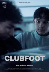 Clubfoot (2026) movie poster showing dark suburban streets at night with shadowy figures, reflecting the film's bleak tone and teenage violence theme