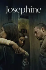 Josephine 2026 movie poster featuring a young girl in a park setting with foggy Golden Gate Park trees, conveying tension and isolation