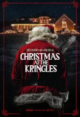 Poster for Christmas at the Kringles (2026) showing a suburban house with year-round Christmas decorations and a dark, ominous tone.