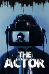 The Actor (2026) movie poster featuring a tense young actor in a dimly lit apartment, surrounded by recording equipment, capturing the film's self-tape audition nightmare premise