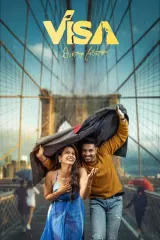 VISA - Vintara Saradaga (2026) movie poster featuring lead actors Ashok Galla and Sri Gouri Priya Reddy in a romantic urban setting
