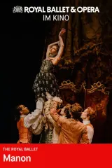 Poster for Royal Ballet & Opera 2026/27: Manon (2026) showing a ballet dancer in costume