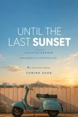 Until The Last Sunshine (2026) movie poster showing St. Thomas Mount in Chennai at sunset with silhouettes of a cinematographer and artist
