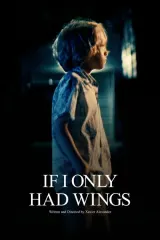Poster for If I Only Had Wings (2026) — animated short film about a teenager running toward an uncertain future, stylized visuals in muted tones