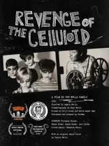 Poster for Revenge of the Celluloid (2026) showing a monochrome projector beam illuminating a ghoulish silhouette