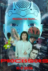 Processors (2026) movie poster featuring a stark data center corridor with the tagline PROCESS THE TRUTH...
