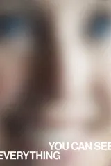 Poster for You Can See Everything (2026) showing a blurred reflection of Elizabeth Holmes and Nathan Fielder in a fragmented mirror, suggesting layered narratives and media distortion