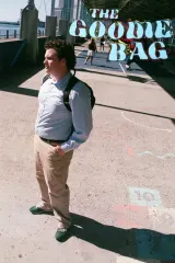 The Goodie Bag (2026) movie poster featuring Sam Del-Bosak and Jennifer Taher in a café setting with subtle fantasy elements