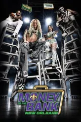 WWE Money in the Bank 2026 theatrical poster featuring ladder match imagery, briefcases, and New Orleans branding for the October 10 premium live event