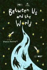 Between Us and the World 2026 movie poster showing Sahrawi youth in desert landscape under starlit sky