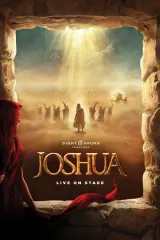 Poster for Sight & Sound Presents: JOSHUA—Live! (2026) showing biblical characters in desert setting