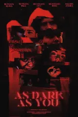 As Dark As You (2026) movie poster featuring four friends in a surreal, dreamlike setting with reality fracturing around them