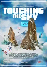 Touching the Sky (2026) movie poster featuring wingsuit flyers and paragliders against alpine and Himalayan peaks
