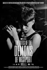 Poster for The Rites Of The Demons Of Westport (2026) showing a shadowy figure over a foggy town