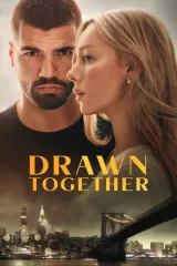 Poster for Drawn Together (2026) featuring Ester Expósito and Hugo Diego Garcia in a tense embrace