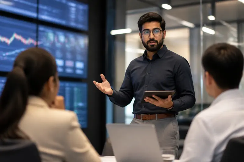 An analyst discussing financial reports regarding cryptocurrencies