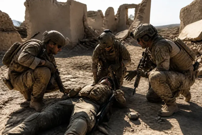 Players patiently waiting for revives during tense gameplay scenarios.