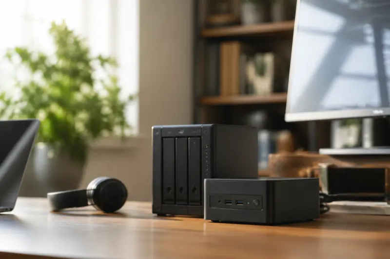 A mini PC setup running Immich for photo management