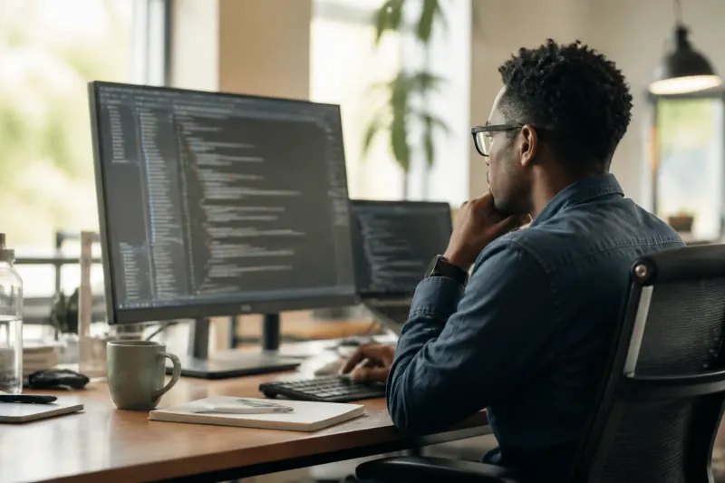 A computer screen displaying a vibrant open-source software interface with a focused workspace setup.