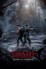 Death Whisperer: Saming the Werebeast (2026) movie poster featuring a soldier in 1960s Thai military uniform facing a shadowy tiger-human hybrid creature in dense jungle foliage