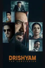 Poster for Drishyam: The Conclusion (2026) featuring Ajay Devgn as Vijay Salgaonkar