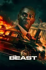 The Beast (2026) movie poster featuring Samuel L. Jackson as the President alongside the armored presidential limousine