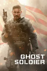 Poster for Ghost Soldier (2026) showing Jim Caviezel as a lone soldier against a rural backdrop