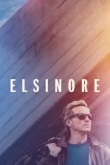 Elsinore (2026) movie poster featuring Andrew Scott as Ian Charleson in theatrical lighting, with Olivia Colman and ensemble cast in rehearsal room setting