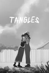 Tangles (2026) movie poster featuring animated characters Midge and Sarah Leavitt