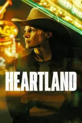 Heartland 2026 movie poster featuring Jessica Chastain as Misty Jones in a dimly lit Nashville backdrop
