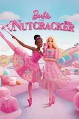 Barbie in the Nutcracker 2026 movie poster featuring Barbie as Clara and Sugarplum Princess in a magical winter setting