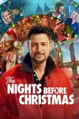 Poster for The Nights Before Christmas (2026) showing a snowy New York street with Tyler Hynes and Laci J. Mailey