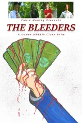 The Bleeders 2026 movie poster featuring four friends in a smoky room