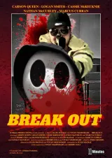 Poster for Break Out (2026) showing a masked slasher in a detention centre corridor