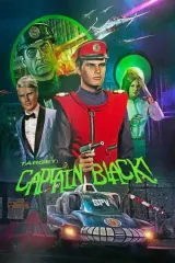 Target: Captain Black! (2026) movie poster featuring Captain Scarlet and the Mysterons in a space thriller setting