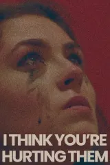 Poster for I Think You're Hurting Them (2026) showing a fractured mirror reflecting a woman's face