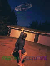 Poster for Asstral Rectuming (2026) showing three siblings against a looming apocalyptic sky