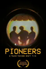 Pioneers (2026) movie poster showing four young boys with headlamps descending into dark stone corridors of an ancient underground city