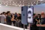 Apple's iPhone Duo foldable smartphone on display
