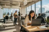 Anthropic office overlooking tech landscape