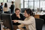 Tailscale team working on security patches in a modern office setting